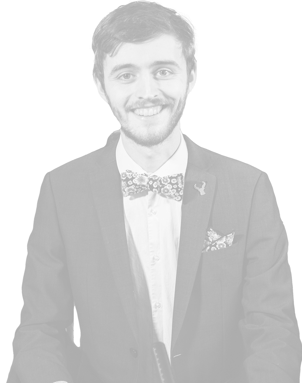 A cut-out photo of Joel